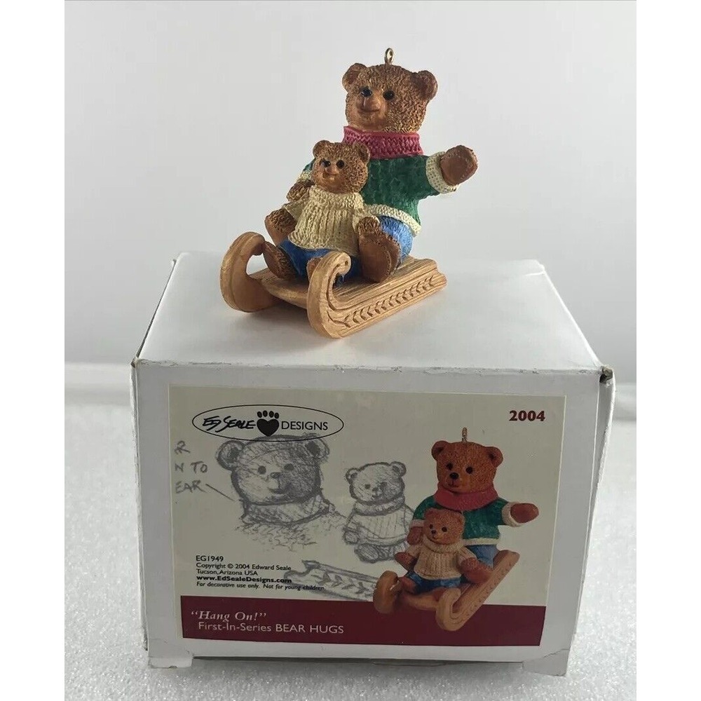 Hallmark Ed Seale 2004 Hang On, First In‎ Series Bear Hugs EG1949 Vintage - New